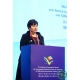 Ms. Alexandra Ochirova, Goodwill Ambassador of UNESCO, delivers a speech