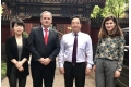 李中航秘书长与裴参赞等在总商会北京代表处合影